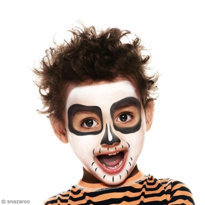 Maquillage squelette garçon facile