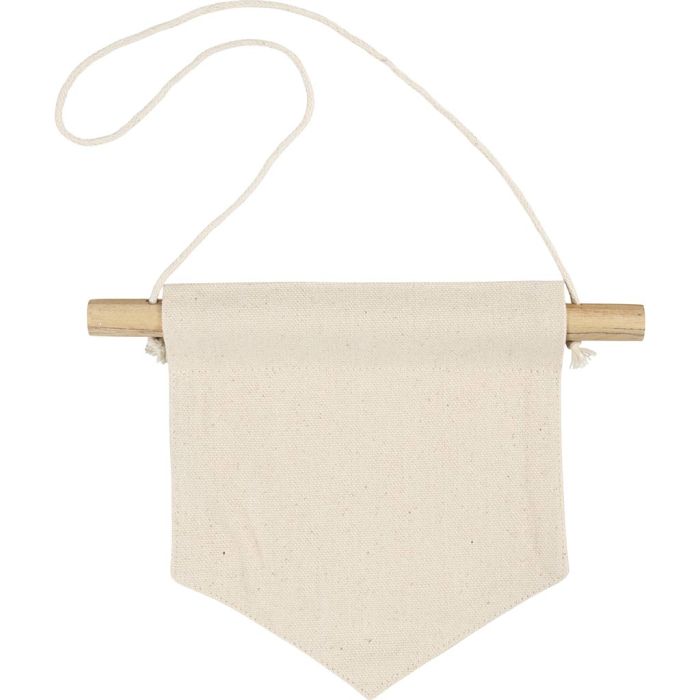 Bannière murale, Forme pointue, H : 16,5 cm, L : 15 cm, 300 gr, naturel clair, 2 pièces/ 1 Pq.