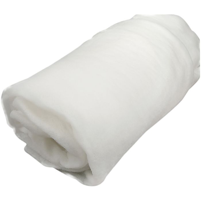 Bourrage polyester, L : 160 cm, ép. 1 cm, 100 gr, 5 m/ 1 rouleau