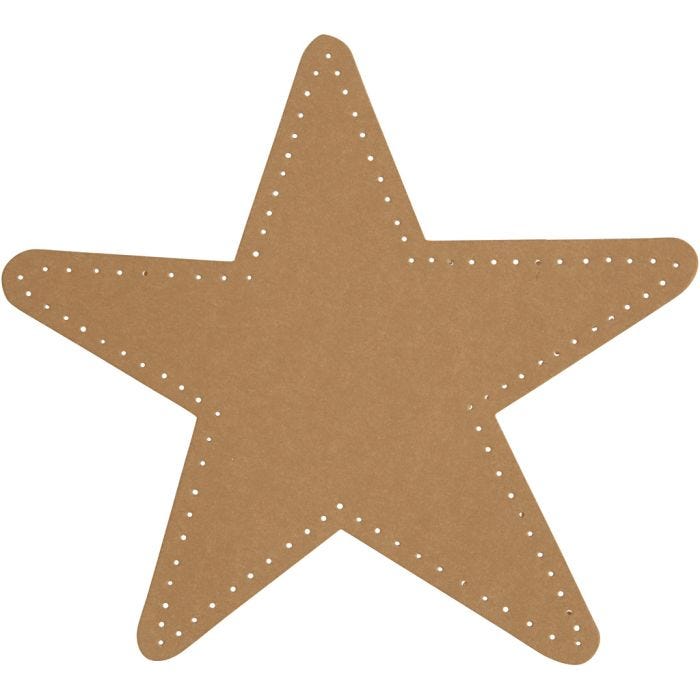Étoile, d 17 cm, 350 gr, naturel, 4pièces/ 1 Pq.