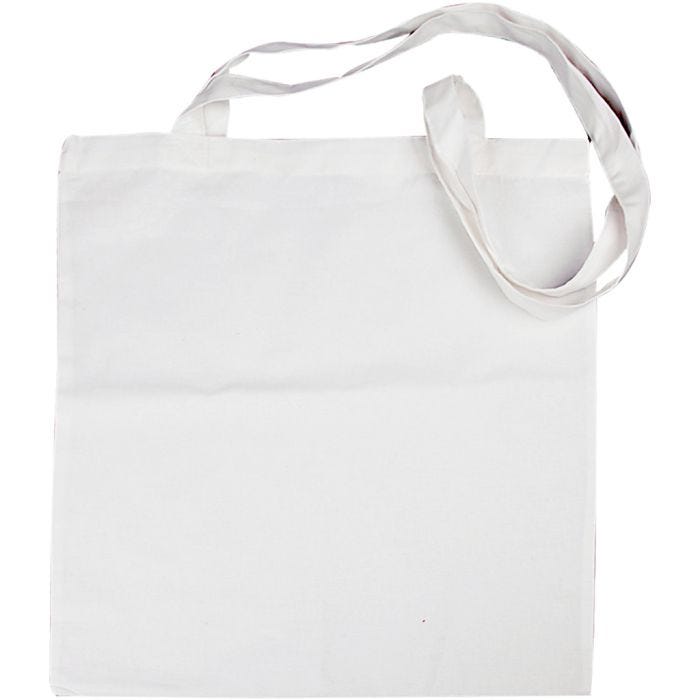 Sac à provisions, dim. 38x42 cm, 130 gr, blanc, 1 pièce