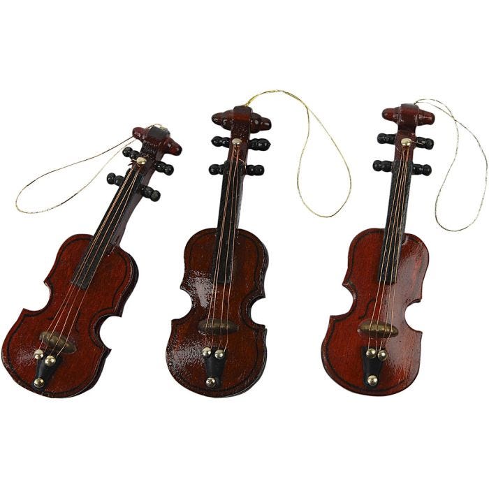 Violon, L : 8 cm, 12pièces/ 1 Pq.