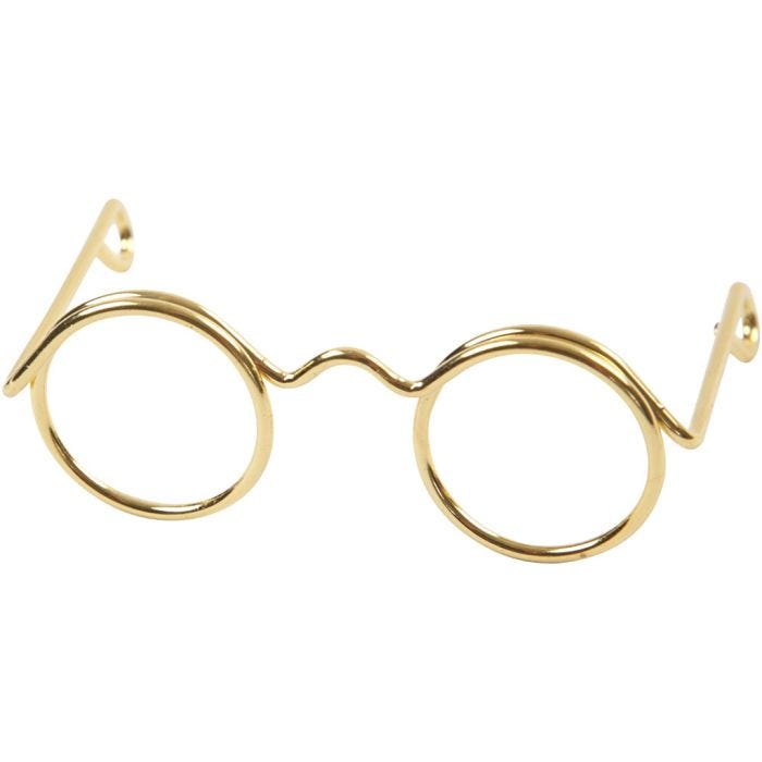 Lunettes, 35 mm, 13 mm, or, 10pièces/ 1 Pq.