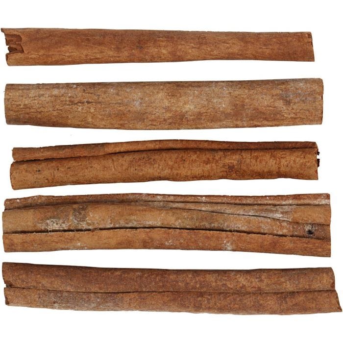 Bâtons de cannelle, L : 7-8 cm, 5 pièces/ 1 Pq.