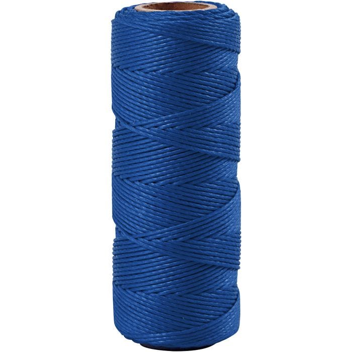 Fil de bambou, 1 mm, bleu, 65m/ 1 rouleau