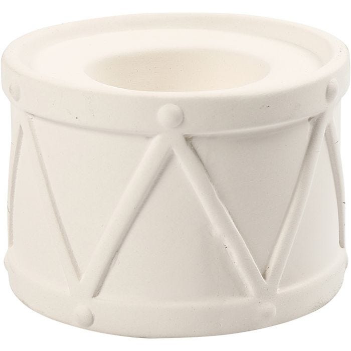 Bougeoir, 6,6 cm, 9,3 cm, 2,2+4 cm, blanc, 2pièces/ 1 Pq.