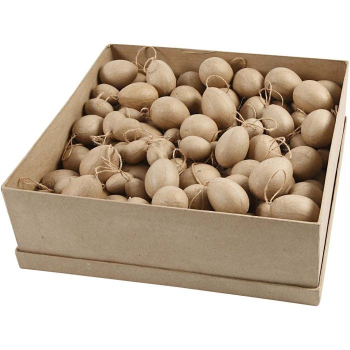 Œufs, H : 3-4-5-6 cm, 140pièces/ 1 Pq.
