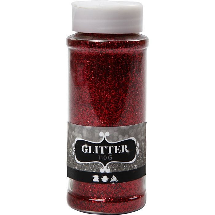 Paillettes, rouge, 110gr/ 1 boîte