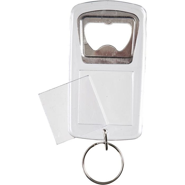Porte-clés avec ouvre-bouteilles, 8x4,5x0,5 cm, 5pièces/ 1 Pq.