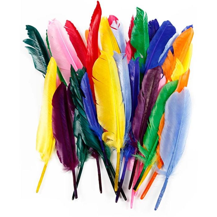Plumes, 17-20 cm, 250pièces/ 1 Pq.