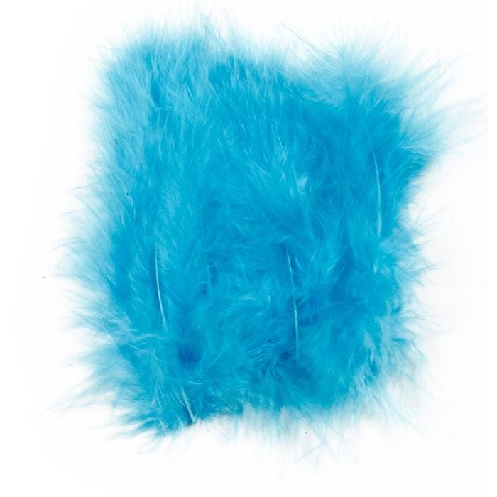 Duvet, 5-12 cm, turquoise, 15pièces/ 1 Pq.