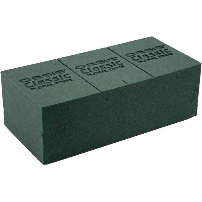 Mousse florale, 23x11x8 cm, vert, 1 pièce