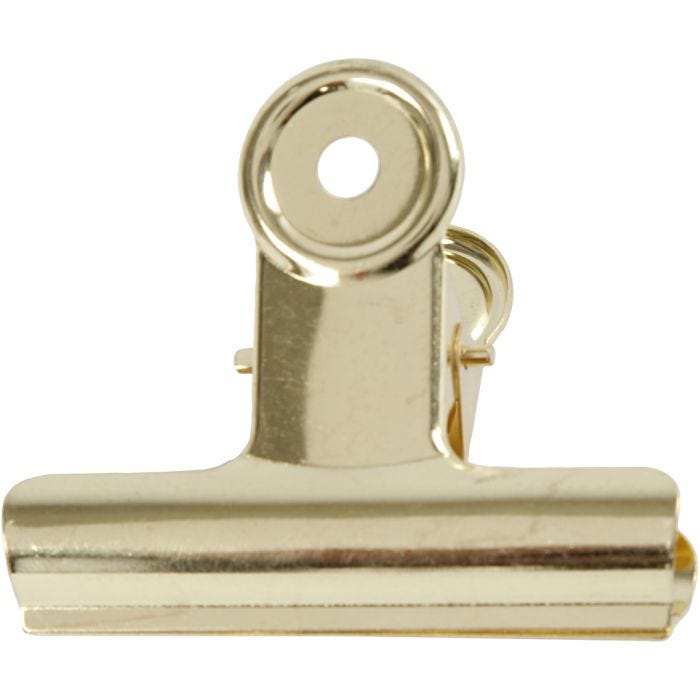 Pince métallique, 7,5 cm, laiton, 6pièces/ 1 Pq.