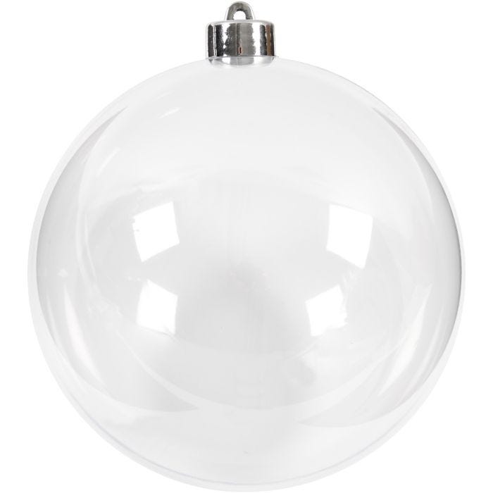 Boule à décorer, 13,6 cm, transparent, 1 pièce