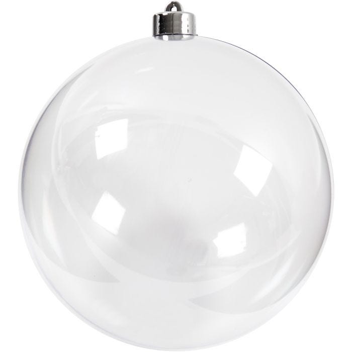 Boule à décorer, 15,6 cm, transparent, 1 pièce