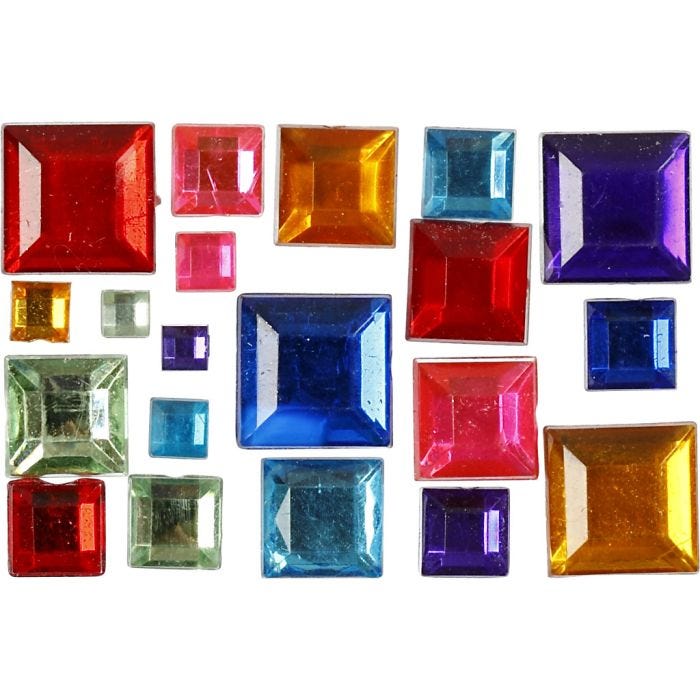 Pierre de strass, 4-10 mm, 1300pièces/ 1 Pq.