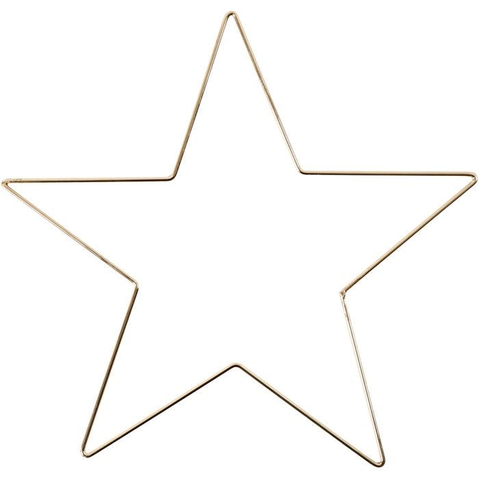 Décoration à suspendre, 30 cm, 3 mm, or, 1 pièce