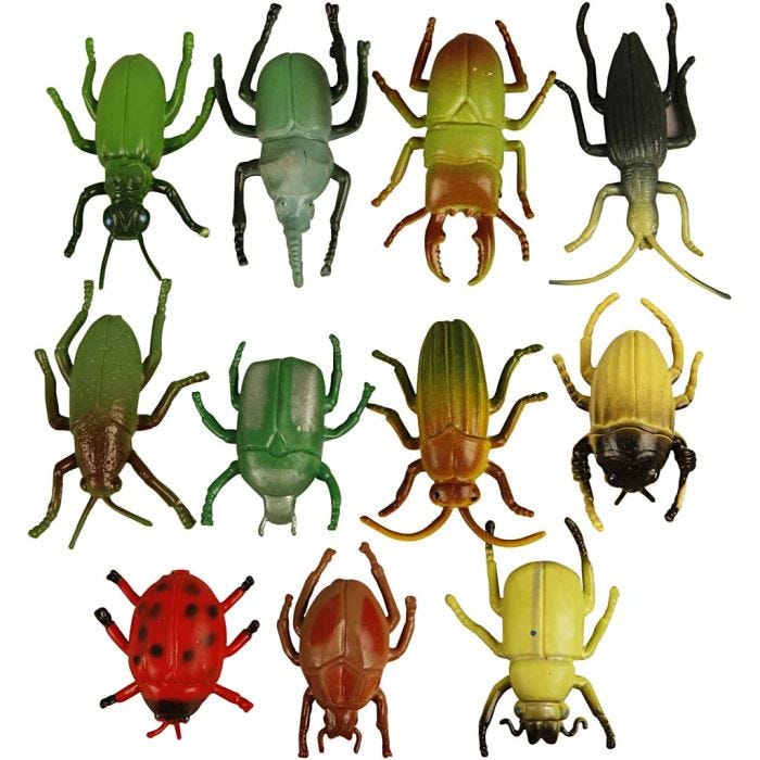Insectes, 5 cm, 60pièces/ 1 Pq.