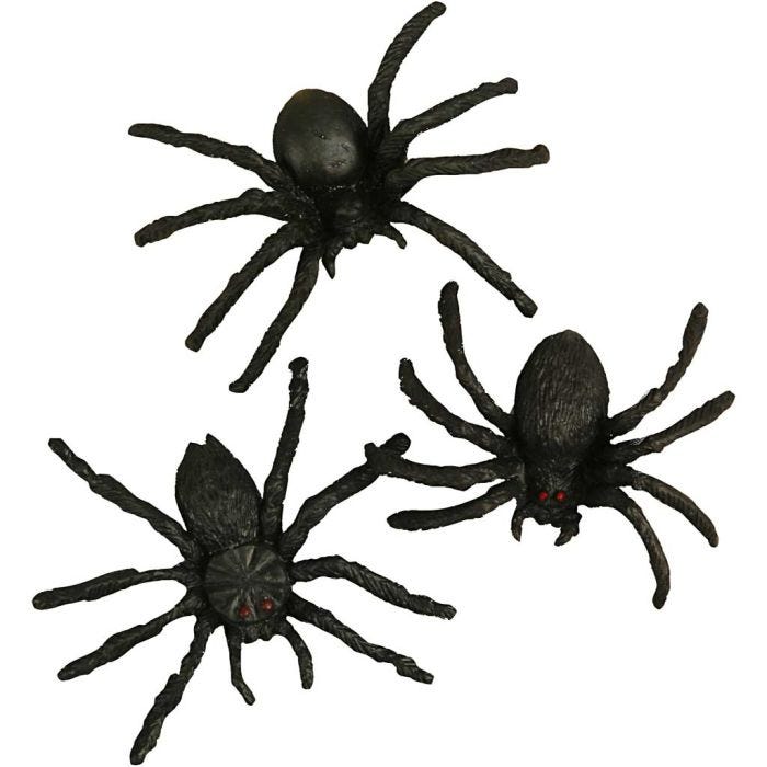 Araignées, 4 cm, 60pièces/ 1 Pq.