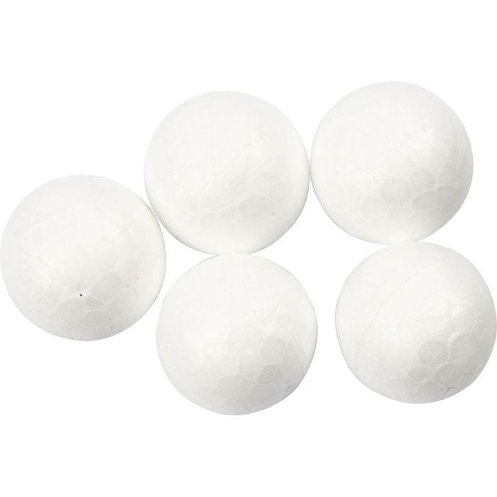 Boules en polystyrène, d 2 cm, blanc, 200pièces/ 1 Pq.
