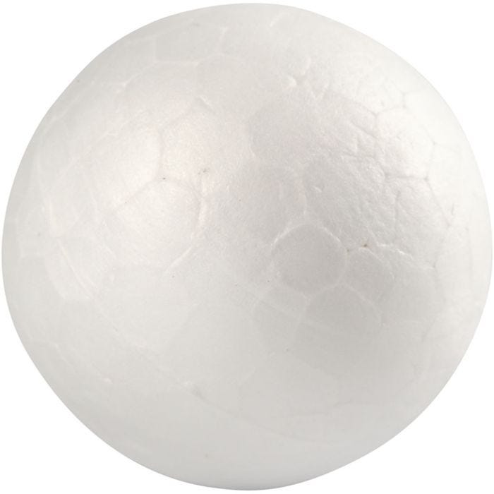 Boules en polystyrène, 2 cm, blanc, 20pièces/ 1 Pq.