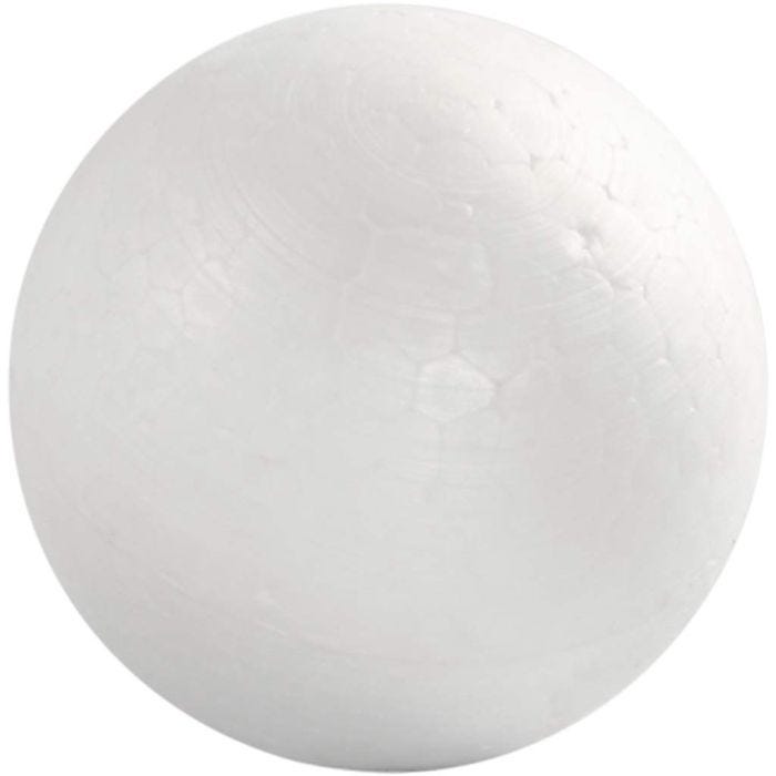 Boules en polystyrène, d 6 cm, blanc, 50pièces/ 1 Pq.