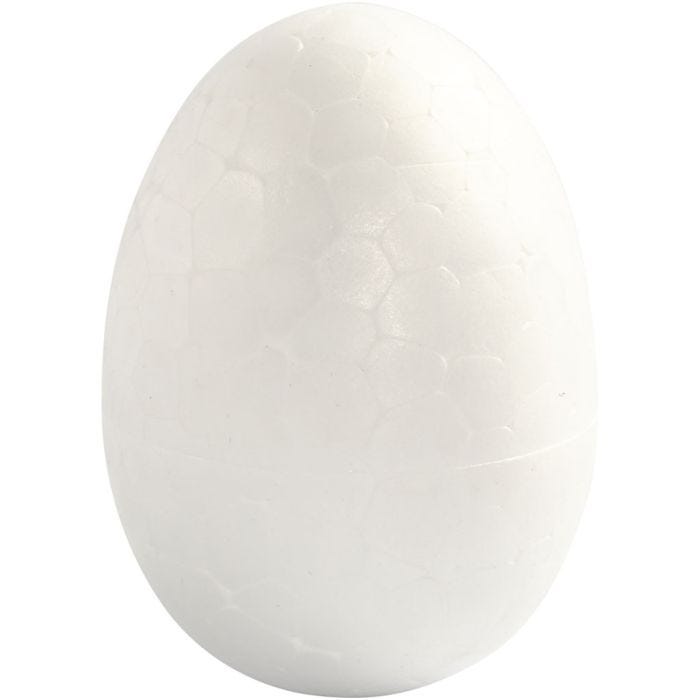 Oeufs en polystyrène, 4,8 cm, blanc, 10pièces/ 1 Pq.