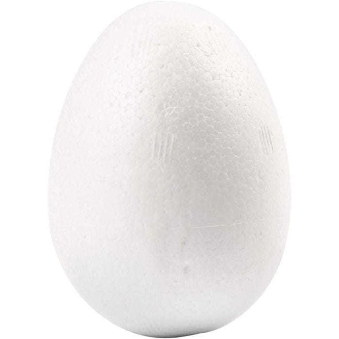 Oeufs en polystyrène, H : 6 cm, blanc, 50pièces/ 1 Pq.