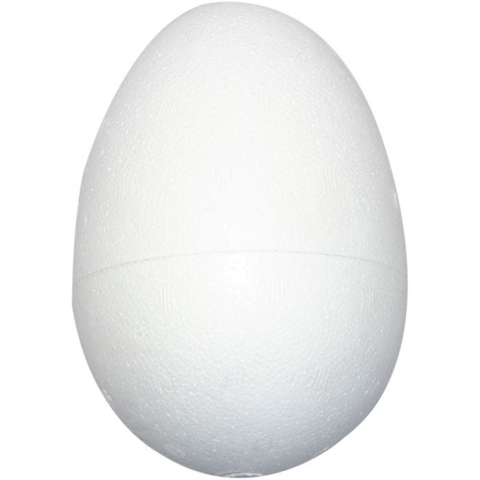 Oeufs en polystyrène, H : 12 cm, blanc, 25pièces/ 1 Pq.