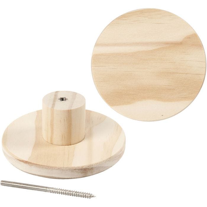Porte-manteau, rond, 4,5 cm, 11 cm, 1 pièce