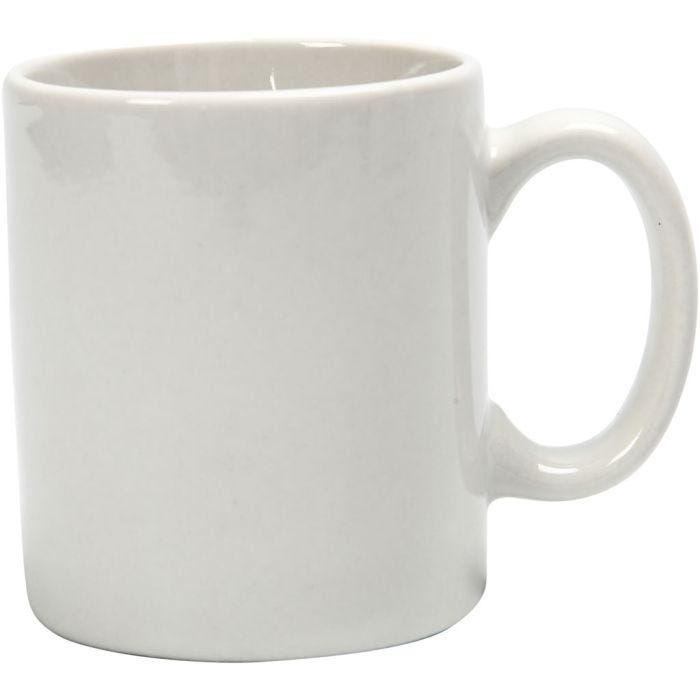 Tasse, H : 7 cm, d 6 cm, 120 ml, blanc, 12pièces/ 1 Pq.
