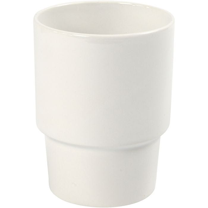 Tasse, 11 cm, 8,5 cm, blanc, 1 pièce