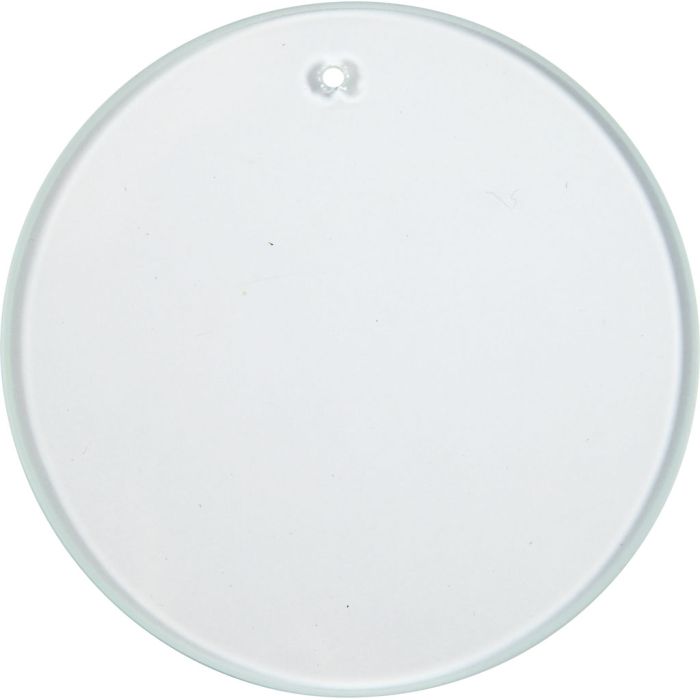 Plaques de verre, rond, d 7 cm, ép. 3 mm, 10 pièces/ 1 Pq.