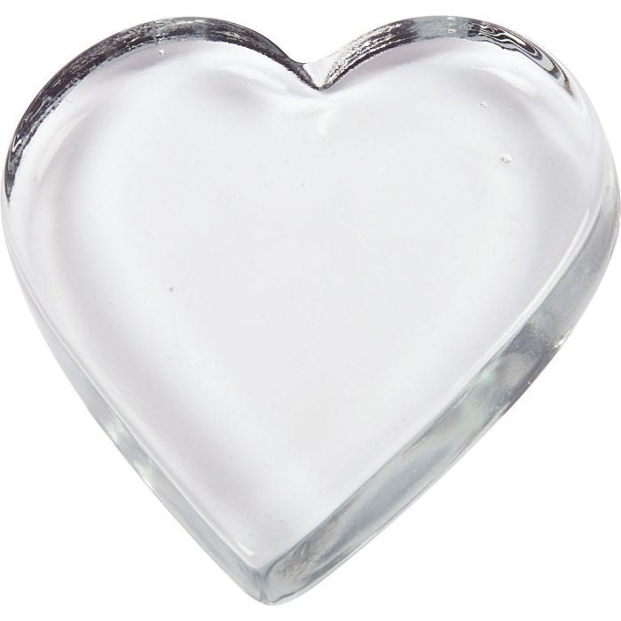 Coeur, dim. 9x9 cm, ép. 15 mm, 10pièces/ 1 Pq.