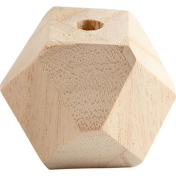 Perle en forme de diamant, 43 mm, 8 mm, 3pièces/ 1 Pq.