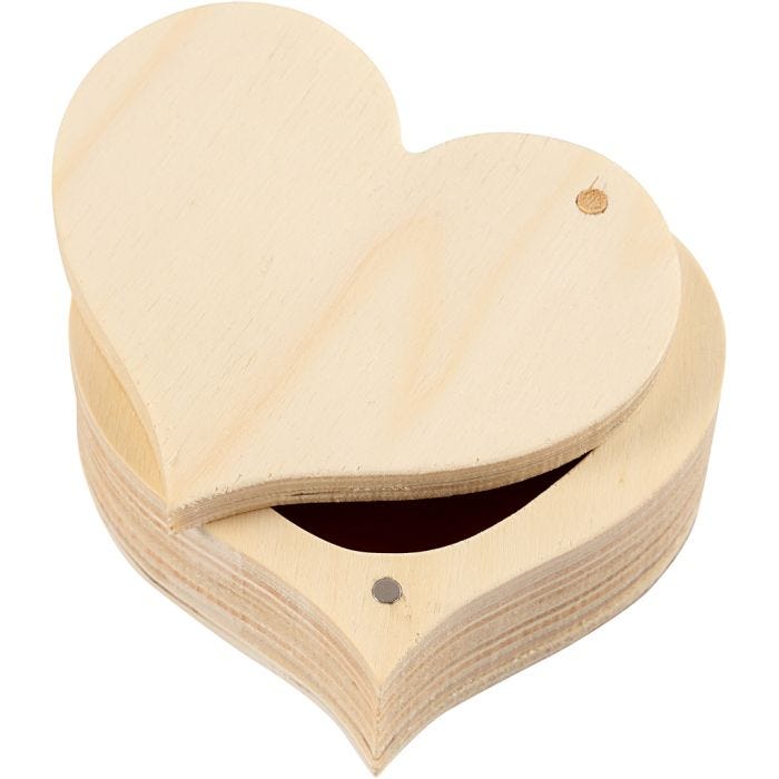 Boîte en bois, 4 cm, 9 cm, 1 pièce