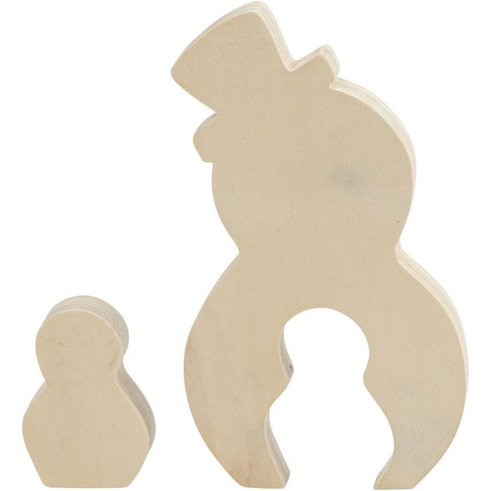 Figurine 2 en 1, bonhommes de neige, 7,7+20 cm, 2 cm, 5,3+11,3 cm, 1 set