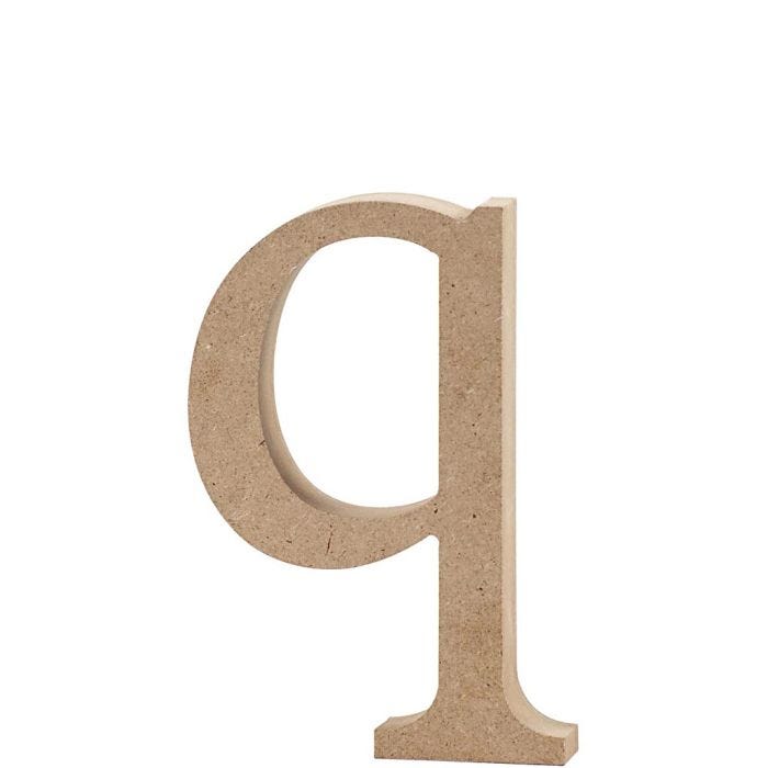 Lettre, q, 12,2 cm, 2 cm, 1 pièce