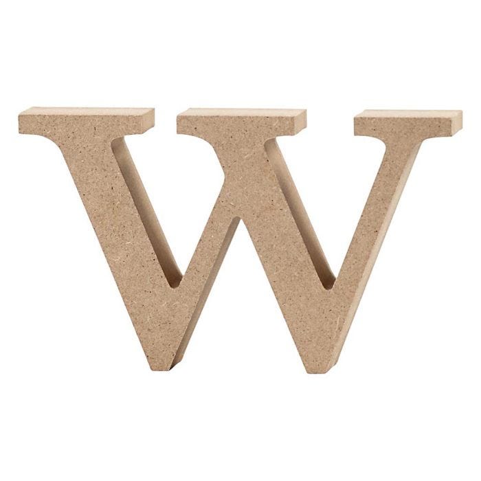 Lettre, w, 8 cm, 2 cm, 1 pièce