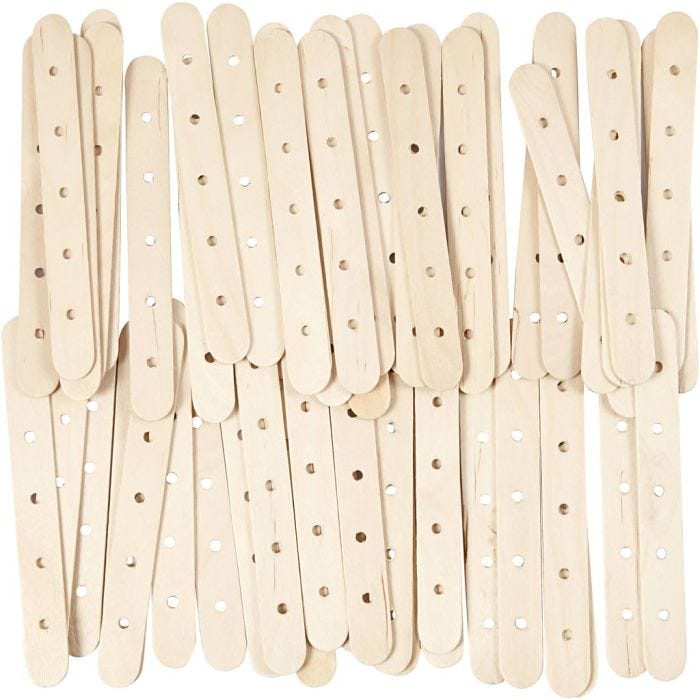 Bâtonnets de construction, L : 15 cm, L : 1,8 cm, diamètre intérieur 4 mm, 500pièces/ 1 Pq.