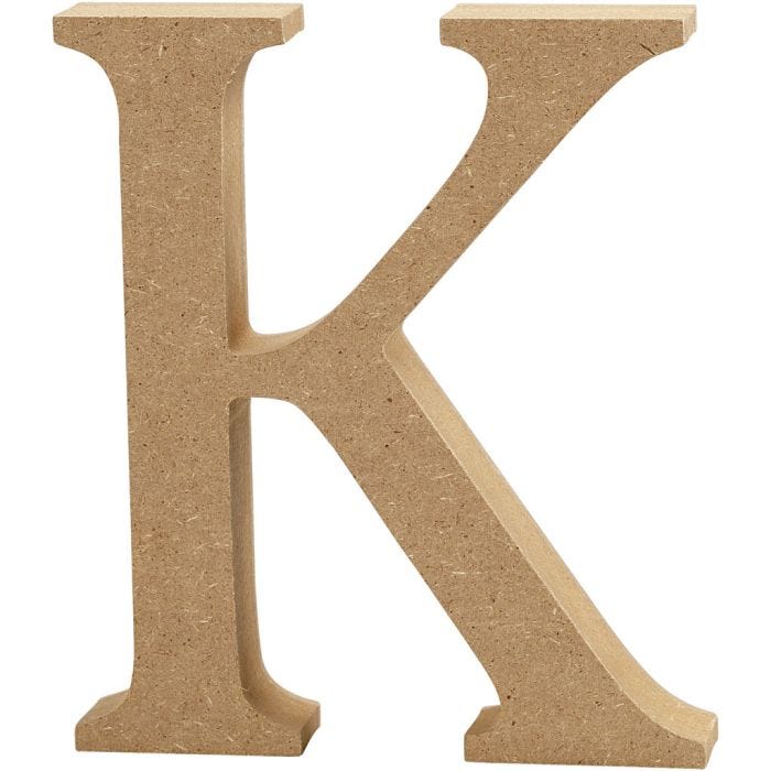 Lettre, K, H : 13 cm, ép. 2 cm, 1 pièce