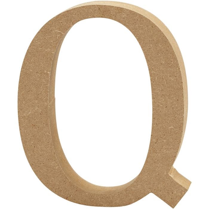 Lettre, Q, 13 cm, 2 cm, 1 pièce