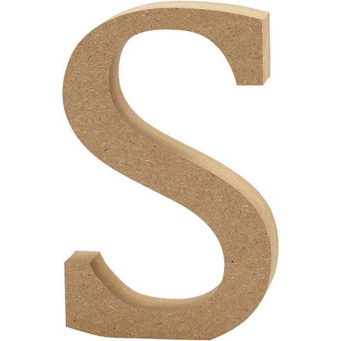 Lettre, S, 13 cm, 2 cm, 1 pièce