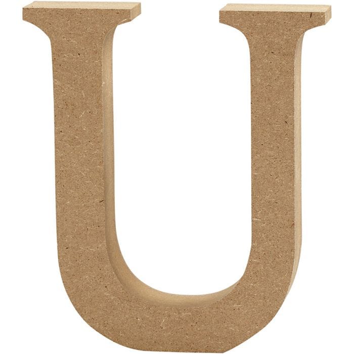 Lettre, U, 13 cm, 2 cm, 1 pièce