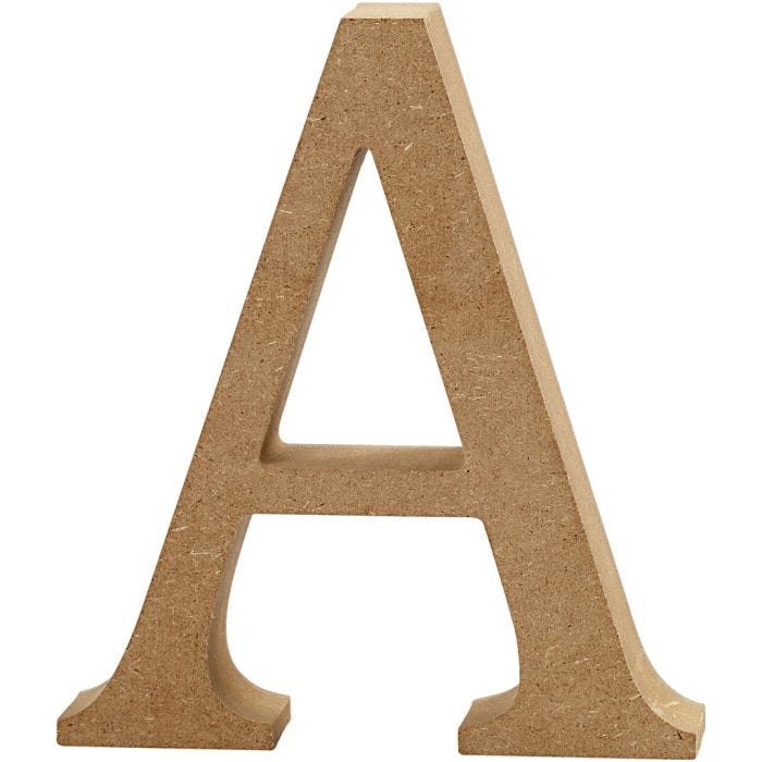 Lettre, A, H : 8 cm, L : 7 cm, ép. 1,5 cm, 1 pièce
