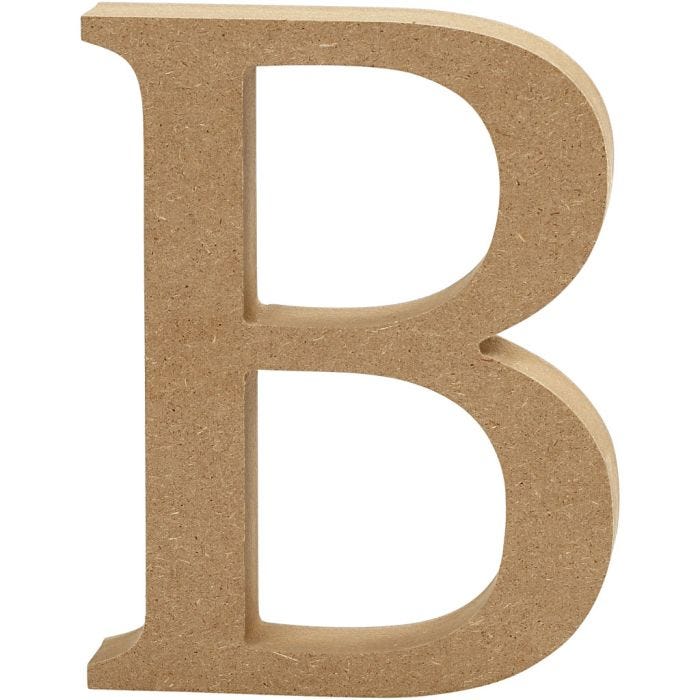 Lettre, B, H : 8 cm, ép. 1,5 cm, 1 pièce