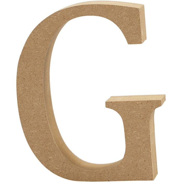 Lettre, G, 8 cm, 1,5 cm, 1 pièce