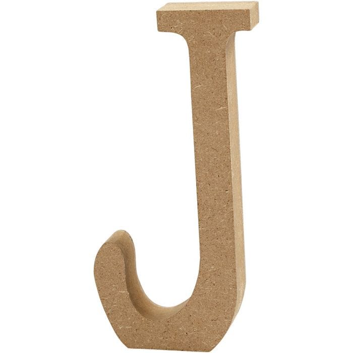 Lettre, J, 8 cm, 1,5 cm, 1 pièce
