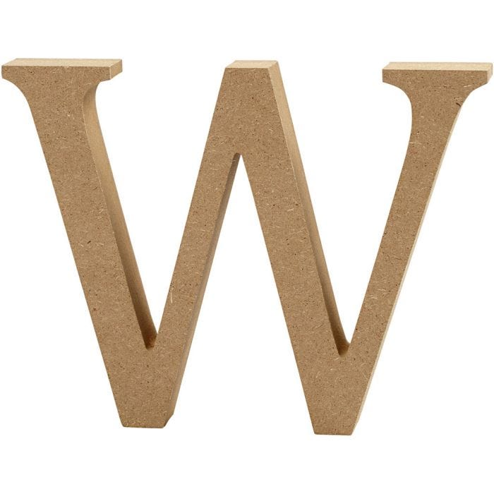 Lettre, W, 8 cm, 1,5 cm, 1 pièce
