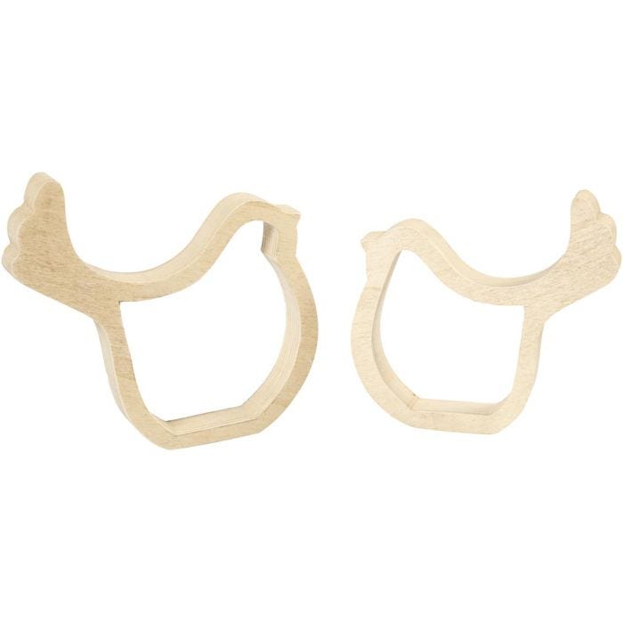 Poule de Pâques, 2 cm, 13 cm, 2pièces/ 1 Pq.